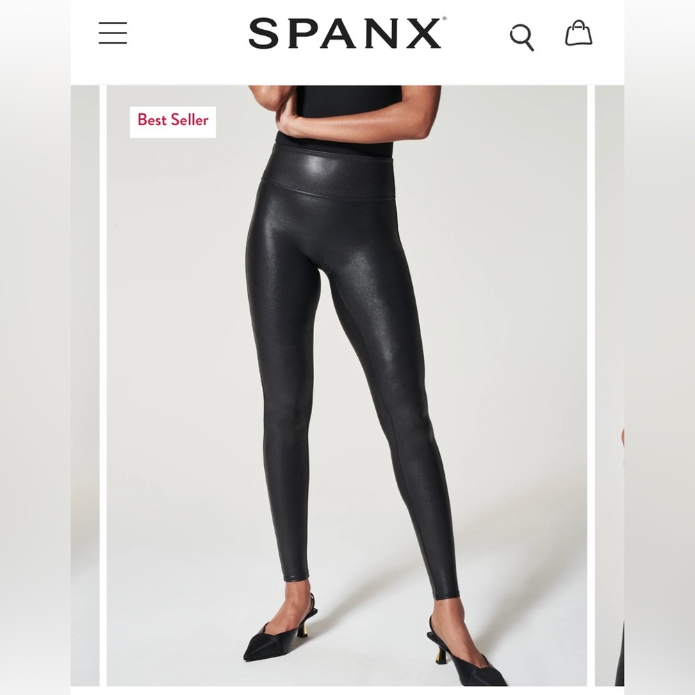 SOLD Spanx Faux Leather leggings Medium